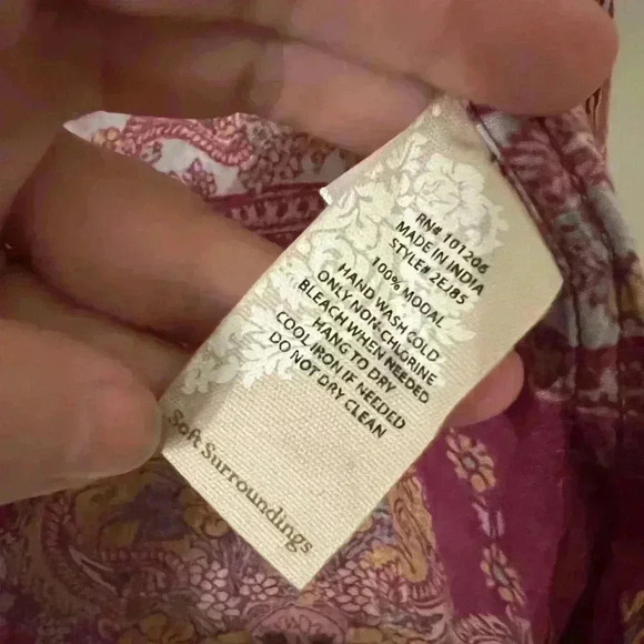 Soft surroundings multicolored floral boho open kimono size S (S138) - Picture 5 of 9